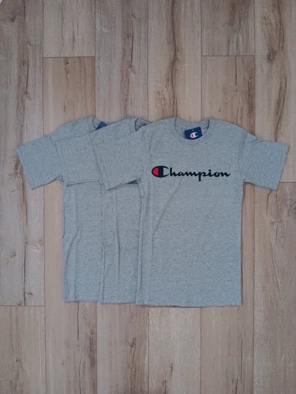 Champion Men XS Classic Graphic T-Shirt Gray Cotton Blend Tee Lot 3 Pack Bundle